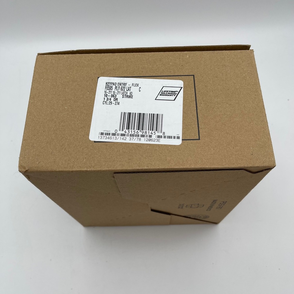 Schlage FE595 PLY 622 LAT Latitude Lever Keypad Entry Flex Lock Matte Black